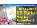 How to Color a USA State Map for Making Sales Territory Maps