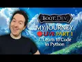 Learn to Code in Python - My Journey Through Boot dev LIVE PART 1