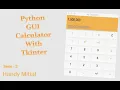 Python GUI Calculator Using Tkinter - Serie 2