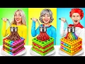 Download Lagu Me vs Grandma vs Chef Cooking Challenge! Cake Decorating Sweet Competition by YUMMY JELLY