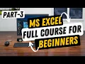 Excel Tutorial for Beginners in Hindi - Complete Microsoft Excel Hindi Course For Excel User Part-3