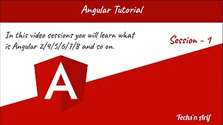 Angular Tutorial - Introduction Angular 8 Techs n Arif