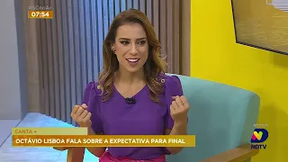 Finalista do Canta+, Octavio Lisboa, fala da expectativa para final do programa neste sábado