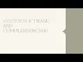 Generate the object code for the following source program