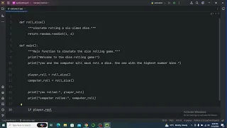 Building a Dice Game using python