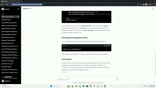 python flask integration testing