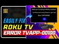 How to Fix Roku Error TVAPP-00100 Quick Easy Guide