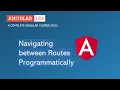 Navigate between Routes Programmatically Angular Router Angular 13