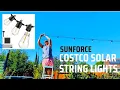 Costco SunForce LED Solar String Lights Helpful Tips and Installation