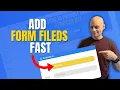 How to Add Multiple Fields to a Form in Systeme io