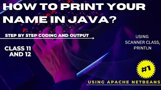 How to print your name using Java NetBeans strolling sidd