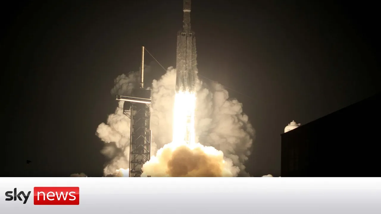 In full: SpaceX launches its Falcon Heavy rocket for first time in three years