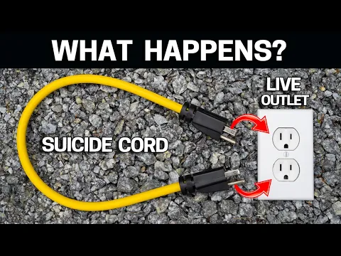 Download MP3 What Happens When You Plug a SUICIDE CORD in a LIVE OUTLET? Do Not Try This Ever
