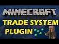 Trade items with each other in Minecraft with Trade System Plugin