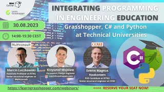 Programming in Structural Engineering Education Grasshopper C and Python