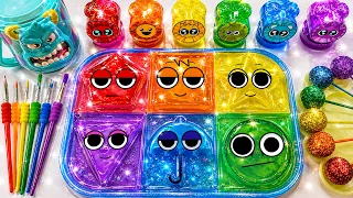 Satisfying Video l How I Make Real Oddly Colorful Slime Clay Form SPRUNKI Finger Candy Unboxing ASMR