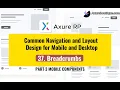 Common Navigation and Layout Design for Mobile and Desktop 37 Breadcrumbs