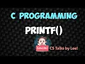 C Programming Tutorial - 1 Printf