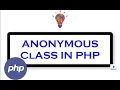 anonymous class in php