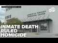 Inmate death at Al Cannon Detention Center ruled homicide family plans lawsuit