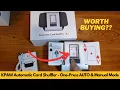Worth It KPAW Automatic Card Shuffler - One Press AUTO Manual Mode for 1-2 Decks Low Noise