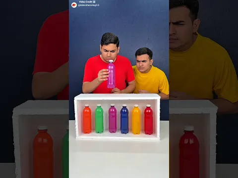 Colour bottles game 🤡🤣~ mini wood toy- woodworking art skill wood _ hand crafts #shorts