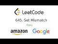 Leetcode Set Mismatch JavaScript