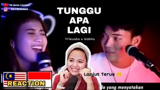 Download Malaysia React | Tunggu apa Lagi- Aviwkila (LIRIK) Cover by Nabila Maharani ft Trisuaka MP3