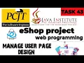 Web Project Task 43 java institute 1st Year e shop javainstituteforadvancedte1415