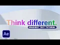 Gradient Text Animation in After Effects Apple Style Tutorial No Plugins