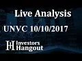 UNVC Stock Live Analysis 10-10-2017