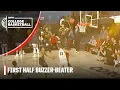 Michigan State with a BUZZER-BEATER at the end of the first half during the Armed Forces Classic