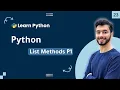 Python List Methods Part 1
