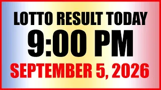 Lotto Result Today 9pm Draw September 5, 2026 PCSO