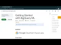 Getting Started with BigQuery ML