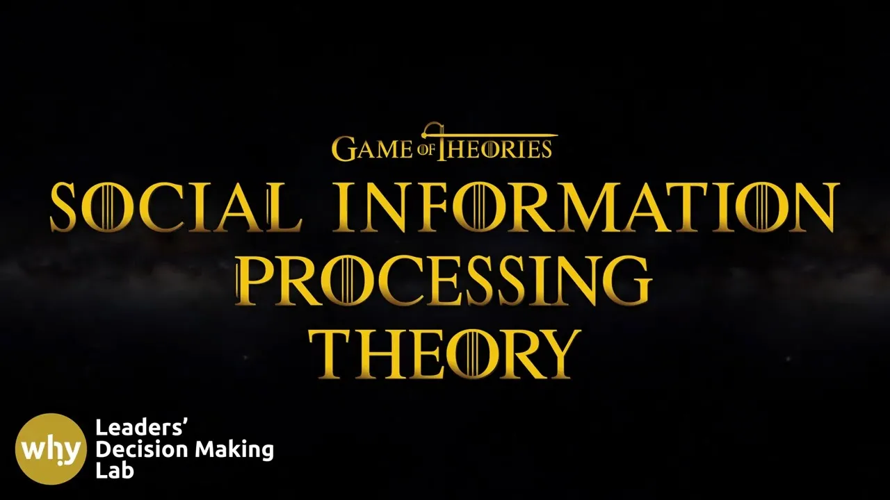Social information processing theory [Game of theories #39]