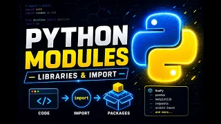 Python Modules Libraries Explained import math random User Defined Library Python Telugu