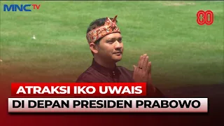 aksi iko uwais pamer silat di depan presiden prabowo pada hut ke 80 ri hut ke 80 ri 17 8 