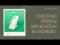 Android Framework - Creating system application in android