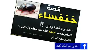 رجل سخر من خنفساء الشيخ صالح الفوزان 