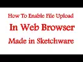 How to Enable File Upload in Webview Sketchware Tutorials