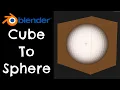 Convert Cube To Sphere Using Geometry Nodes Blender 3 6 Tutorial
