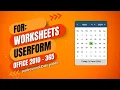 Turning a User Form textbox into a date picker