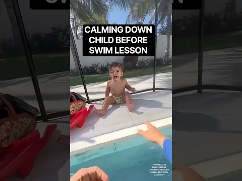 POV: Calming Upset Child Before Swim Lesson | Emotional Regulation in the Pool