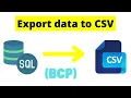 101 export data to csv in sql server sql server data export to csv using bcp