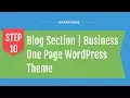 Step 10 Blog Section Business One Page WordPress Theme