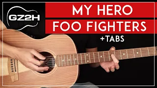 Download My Hero Acoustic Guitar Tutorial Foo Fighters Guitar Lesson + TABs MP3
