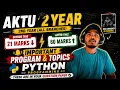AKTU Python Most Important Programs 2026 PYTHON PROGRAMMING MOST IMPORTANT TOPICS CAMPUS CIRCUIT