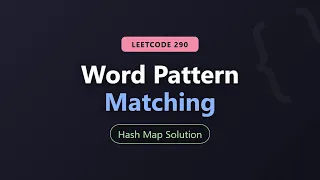 Word Pattern Matching - LeetCode 290 Explained Python Solution