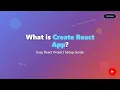 Create React App The EASIEST Way to Start React in 2025